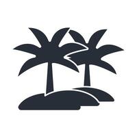 palm tree icon. .Editable stroke.linear style sign for use web design,logo.Symbol illustration. vector