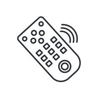 remote control icon. .Editable stroke.linear style sign for use web design,logo.Symbol illustration. vector