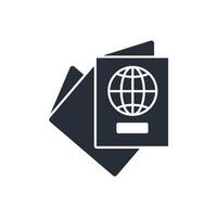 Passport icon. .Editable stroke.linear style sign for use web design,logo.Symbol illustration. vector