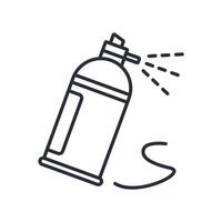 Spray paint icon. .Editable stroke.linear style sign for use web design,logo.Symbol illustration. vector