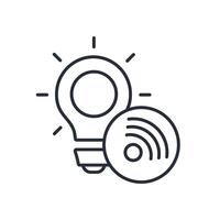 Smart light icon. .Editable stroke.linear style sign for use web design,logo.Symbol illustration. vector