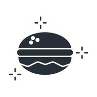 Macaroon icon. .Editable stroke.linear style sign for use web design,logo.Symbol illustration. vector