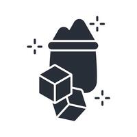 sugar icon. .Editable stroke.linear style sign for use web design,logo.Symbol illustration. vector