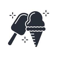 ice cream icon. .Editable stroke.linear style sign for use web design,logo.Symbol illustration. vector
