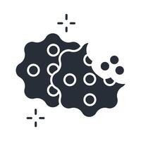 cookies icon. .Editable stroke.linear style sign for use web design,logo.Symbol illustration. vector