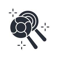 lollypop icon. .Editable stroke.linear style sign for use web design,logo.Symbol illustration. vector