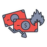 Inflation icon. .Editable stroke.linear style sign for use web design,logo.Symbol illustration. vector