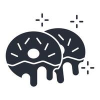 Donuts icon. .Editable stroke.linear style sign for use web design,logo.Symbol illustration. vector