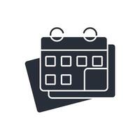 Calendar icon. .Editable stroke.linear style sign for use web design,logo.Symbol illustration. vector