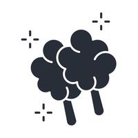 cotton candy icon. .Editable stroke.linear style sign for use web design,logo.Symbol illustration. vector