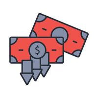 insolvency icon. .Editable stroke.linear style sign for use web design,logo.Symbol illustration. vector