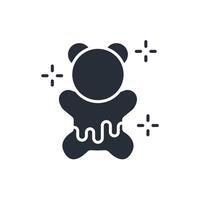 gummy bears icon. .Editable stroke.linear style sign for use web design,logo.Symbol illustration. vector
