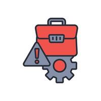 business failure icon. .Editable stroke.linear style sign for use web design,logo.Symbol illustration. vector