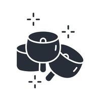 marshmallow icon. .Editable stroke.linear style sign for use web design,logo.Symbol illustration. vector