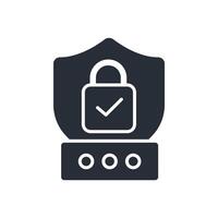 two factor authenticationicon. .Editable stroke.linear style sign for use web design,logo.Symbol illustration. vector