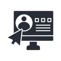 account icon. .Editable stroke.linear style sign for use web design,logo.Symbol illustration. vector