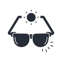 sunglasses icon. .Editable stroke.linear style sign for use web design,logo.Symbol illustration. vector