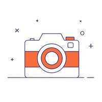 Glowing marketing icons with a vibrant gradient background vector
