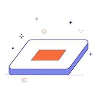 Glossy tablet with floating holographic bar charts and dollar signs vector