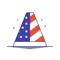 Glossy folded flag over a reflective memorial background vector