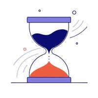 Floating Sand Particle with Wind Swirl and Copy Space vector