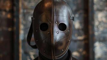 Exploring the Elegance and Functionality of a High Quality Leather Face Mask photo