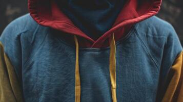 Casual and Comfortable Stacked Hooded Sweatshirts Perfect for Urban Fashion photo