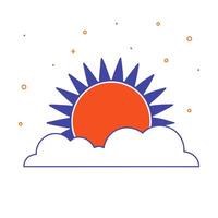 Sun Rays with Floating Dust Particles and Copy Space vector