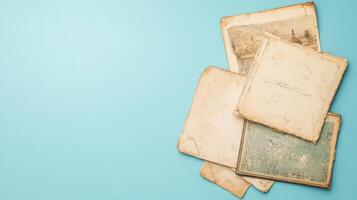 A Collection of Vintage Postcards Capturing Nostalgic Moments in Time photo