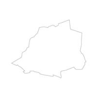 Vatican City blank outline map vector