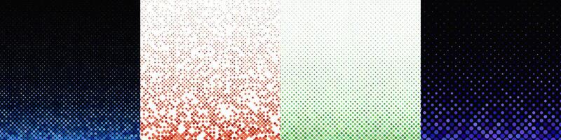 Abstract geometrical dot pattern collection vector