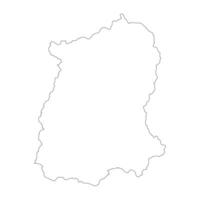 Sikkim state blank outline map vector
