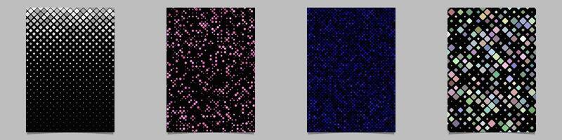 Abstract geometrical brochure background collection vector