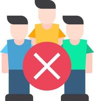 Three people holding a sign with a cross over it vector