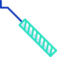 A toothbrush with a blue handle vector