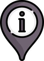 A map pointer with the word i in it vector