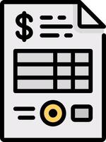 A receipt with a dollar sign on it vector
