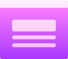 A purple square icon with a white background vector