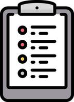 Clipboard with checklists and checkmarks on it vector