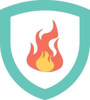 Firefox security shield icon vector