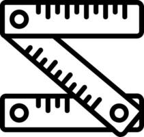 A ruler and ruler icon on a white background vector