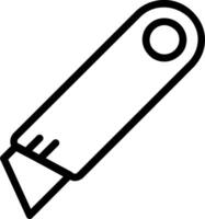 A black and white drawing of a pencil vector