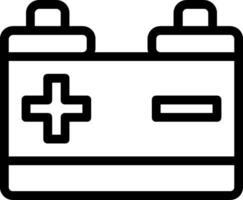 A battery icon on a white background vector