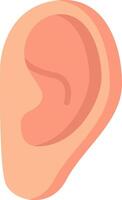 An ear icon on a white background vector