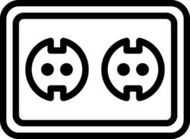Two sockets with two faces on a white background vector
