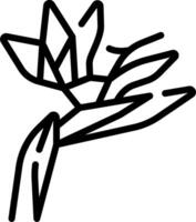 A black and white drawing of a flower vector