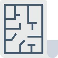 A maze icon with a square shape vector