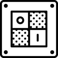 A square with a dot pattern on it vector