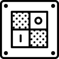 A square with a dot pattern on it vector