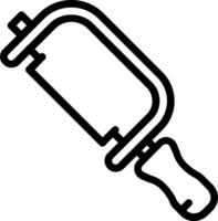 A black and white drawing of a tool vector
